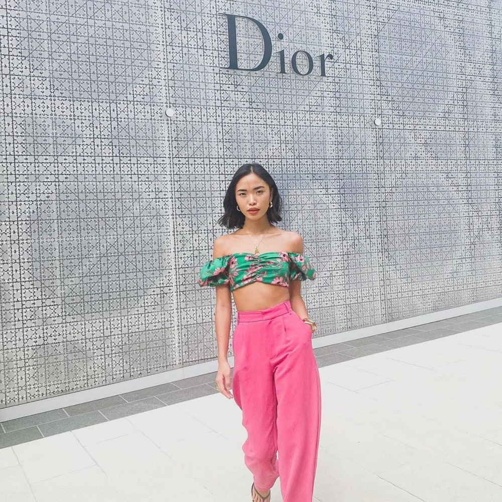 ZARA Floral Crop Top